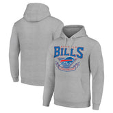 Buffalo Bills Starter ‘80s Inspired Pullover Hoodie Heather Gray | NFL