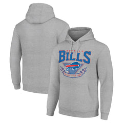 Buffalo Bills Starter ‘80s Inspired Pullover Hoodie Heather Gray | NFL