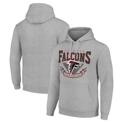 Atlanta Falcons Starter ‘80s Inspired Pullover Hoodie Heather Gray | NFL