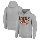 Cincinnati Bengals Starter ‘80s Inspired Pullover Hoodie Heather Gray | NFL