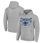 Dallas Cowboys Starter ‘80s Inspired Pullover Hoodie Heather Gray | NFL