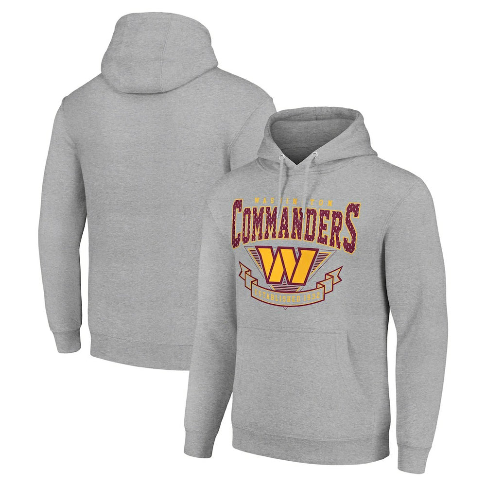 Washington Commanders Starter ‘80s Inspired Pullover Hoodie Heather Gray | NFL