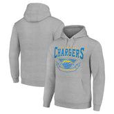 Los Angeles Chargers Starter ‘80s Inspired Pullover Hoodie Heather Gray | NFL
