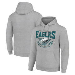 Philadelphia Eagles Starter ‘80s Inspired Pullover Hoodie Heather Gray | NFL