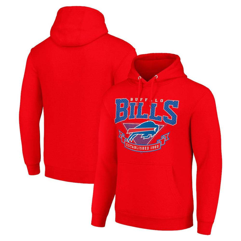 Buffalo Bills Starter ‘80s Inspired Pullover Hoodie Red | NFL