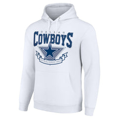 Dallas Cowboys Starter ‘80s Inspired Pullover Hoodie White | NFL