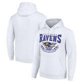 Baltimore Ravens Starter ‘80s Inspired Pullover Hoodie White | NFL