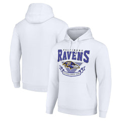 Baltimore Ravens Starter ‘80s Inspired Pullover Hoodie White | NFL