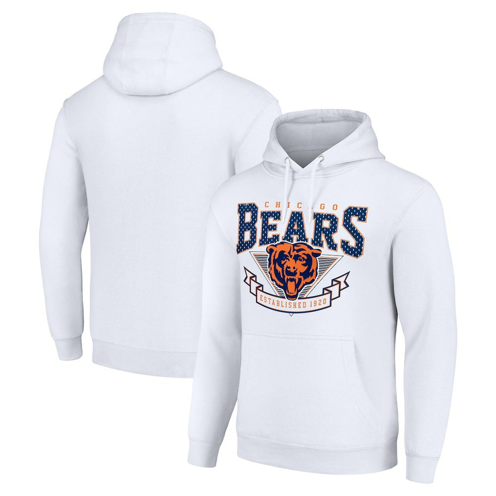 Chicago Bears Starter ‘80s Inspired Pullover Hoodie White | NFL