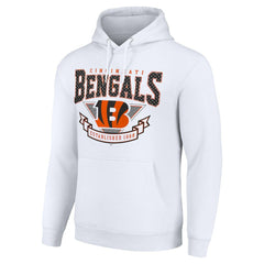 Cincinnati Bengals Starter ‘80s Inspired Pullover Hoodie White | NFL