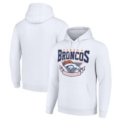 Denver Broncos Starter ‘80s Inspired Pullover Hoodie White | NFL