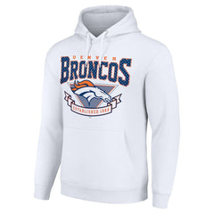 Denver Broncos Starter ‘80s Inspired Pullover Hoodie White | NFL