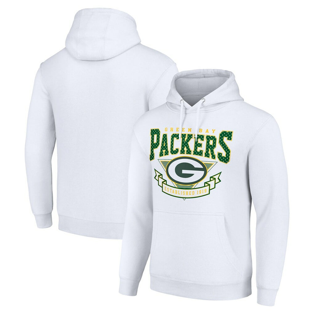 Green Bay Packers Starter ‘80s Inspired Pullover Hoodie White | NFL