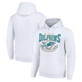 Miami Dolphins Starter ‘80s Inspired Pullover Hoodie White | NFL