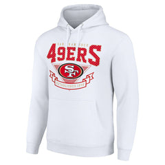 San Francisco 49ers Starter ‘80s Inspired Pullover Hoodie White | NFL