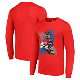 Buffalo Bills Starter Player X Logo Graphic Long Sleeve T-Shirt Red | NFL
