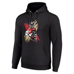 San Francisco 49ers Starter Player X Fleece Pullover Hoodie Black | NFL