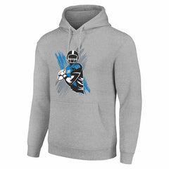 Detroit Lions Starter Player X Fleece Pullover Hoodie Heather Gray | NFL