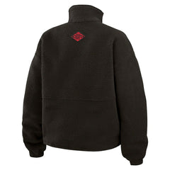 Kansas City Chiefs WEAR by Erin Andrews Women's Polar Fleece Half-Zip Jacket Black | NFL