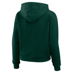 Green Bay Packers WEAR by Erin Andrews Women's Waffle Hoodie Pullover Top Green | NFL