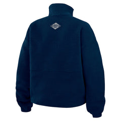 Dallas Cowboys WEAR by Erin Andrews Women's Polar Fleece Half-Zip Jacket Navy | NFL