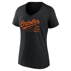 Baltimore Orioles Fanatics Women's Hot Dog Race V-Neck T-Shirt - MLB