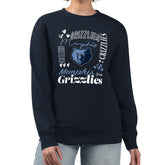 Memphis Grizzlies G-III 4Her by Carl Banks Women's Collage Team Graphic Fleece Pullover Sweatshirt Navy - NBA