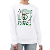 Boston Celtics G-III 4Her by Carl Banks Women's Collage Team Graphic Fleece Pullover Sweatshirt White - NBA