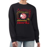 Atlanta Hawks G-III 4Her by Carl Banks Women's Collage Team Name Fleece Pullover Sweatshirt Black - NBA