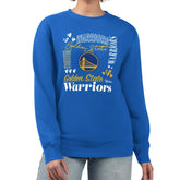 Golden State Warriors G-III 4Her by Carl Banks Women's Collage Team Graphic Fleece Pullover Sweatshirt Royal - NBA