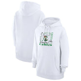 Boston Celtics G-III 4Her by Carl Banks Women's Team Collage Graphic Fleece Pullover Hoodie White - NBA