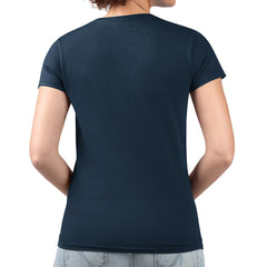 Denver Nuggets G-III 4Her by Carl Banks Women's Super-Slim Fit Lightweight Team Name Collage Graphic V-Neck T-Shirt Navy - NBA