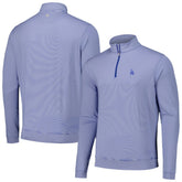 Los Angeles Dodgers Peter Millar Perth Sugar Stripe Performance Quarter-Zip Top - MLB
