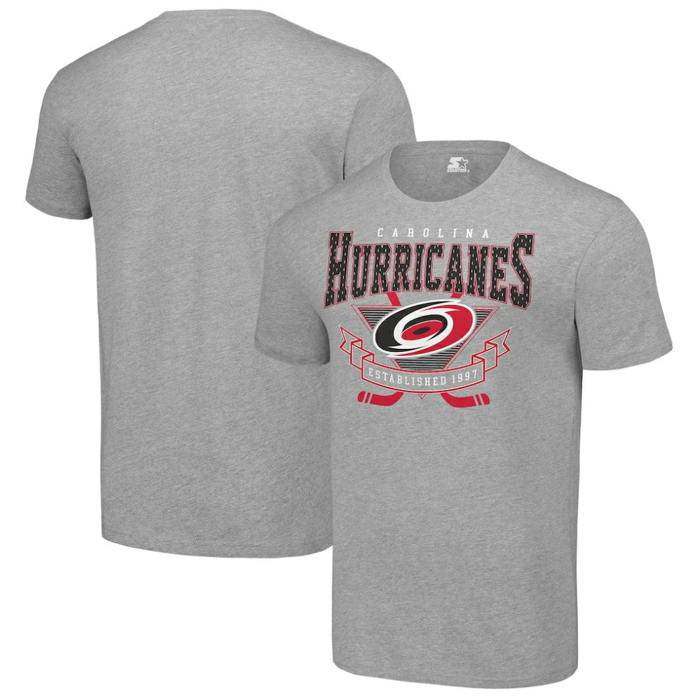 Carolina Hurricanes Starter Team Logo Graphic T-Shirt - Heather Gray - NHL