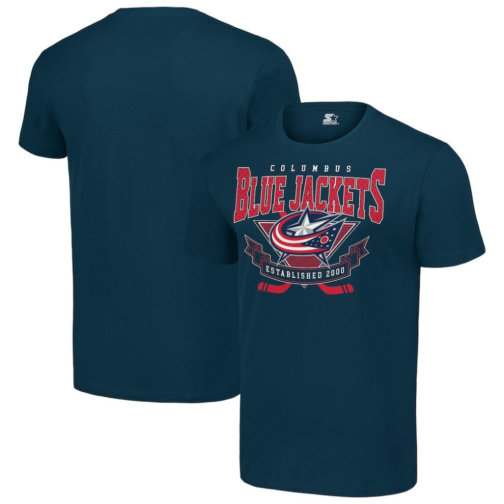 Columbus Blue Jackets Starter Team Logo Graphic T-Shirt - Navy - NHL