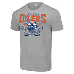 Edmonton Oilers Starter Team Logo Graphic T-Shirt - Heather Gray - NHL