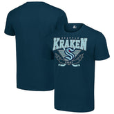 Seattle Kraken Starter Team Logo Graphic T-Shirt - Deep Sea Blue - NHL