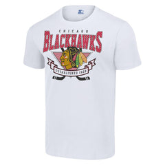 Chicago Blackhawks Starter Team Logo Graphic T-Shirt - White - NHL
