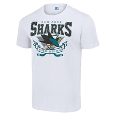 San Jose Sharks Starter Team Logo Graphic T-Shirt - White - NHL