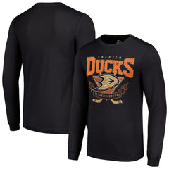 Anaheim Ducks Starter Team Logo Graphic Long Sleeve T-Shirt - Black - NHL