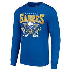 Buffalo Sabres Starter Team Logo Graphic Long Sleeve T-Shirt - Royal - NHL