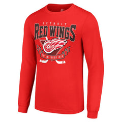 Detroit Red Wings Starter Team Logo Graphic Long Sleeve T-Shirt - Red - NHL