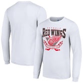Detroit Red Wings Starter Team Logo Graphic Long Sleeve T-Shirt - White - NHL