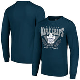 Toronto Maple Leafs Starter Team Logo Graphic Long Sleeve T-Shirt - Navy - NHL