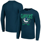 Vancouver Canucks Starter Team Logo Graphic Long Sleeve T-Shirt - Navy - NHL