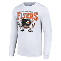 Philadelphia Flyers Starter Team Logo Graphic Long Sleeve T-Shirt - White - NHL