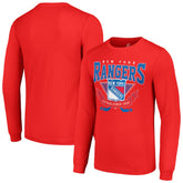 New York Rangers Starter Team Logo Graphic Long Sleeve T-Shirt - Red - NHL
