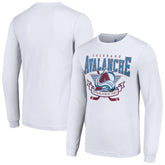 Colorado Avalanche Starter Team Logo Graphic Long Sleeve T-Shirt - White - NHL