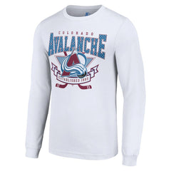 Colorado Avalanche Starter Team Logo Graphic Long Sleeve T-Shirt - White - NHL