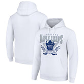 Toronto Maple Leafs Starter Team Logo Graphic Fleece Tri-Blend Pullover Hoodie - White - NHL